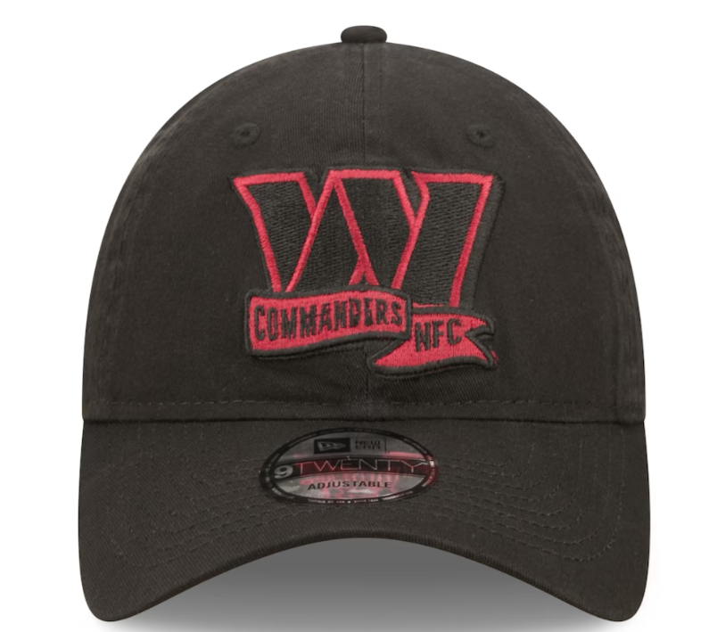 Washington Commanders Sideline Team Color 9Twenty Adjustable Hat- Black