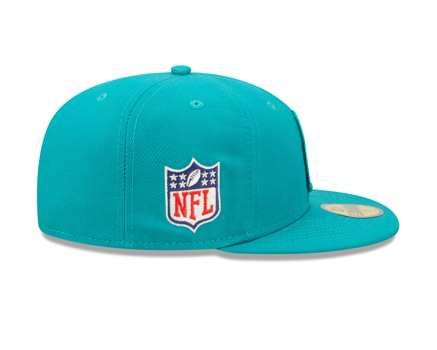 Miami Dolphins New Era Sideline 59FIFTY Historic Fitted Hat- Aqua