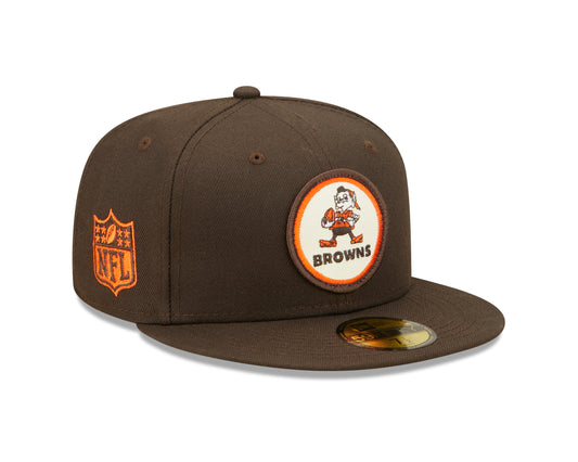 Cleveland Browns New Era Sideline 59FIFTY Historic Fitted Hat- Brown