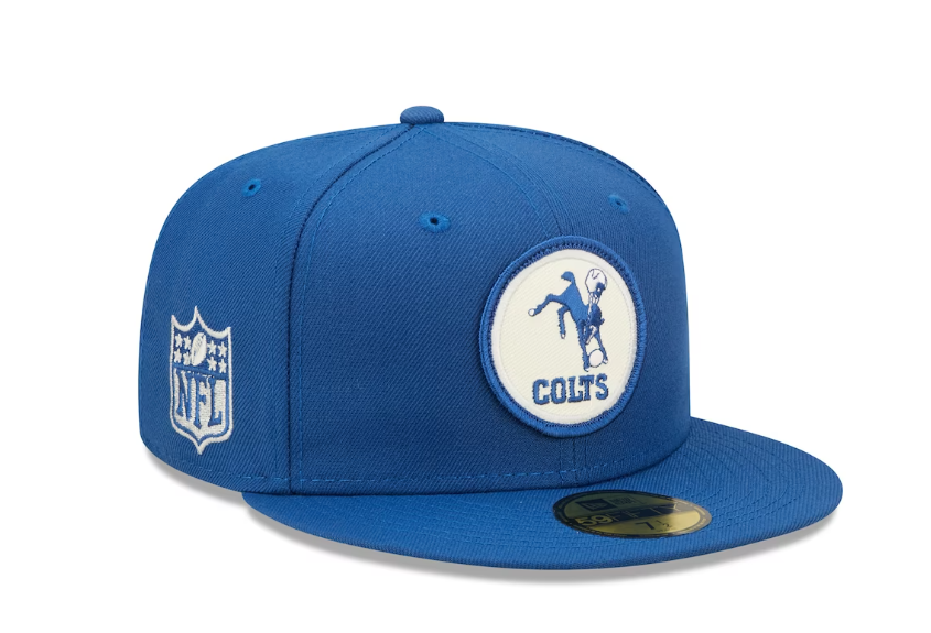 Indianapolis Colts New Era Sideline 59FIFTY Historic Fitted Hat- Blue