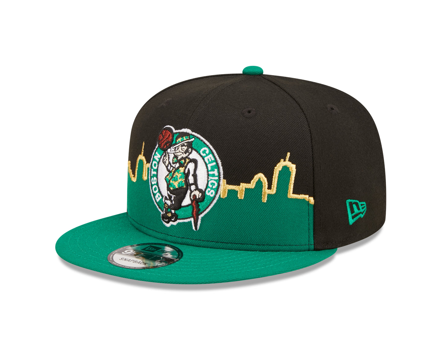 Boston Celtics New Era Tip-Off 9FIFTY Snap Back Hat - Green/Black