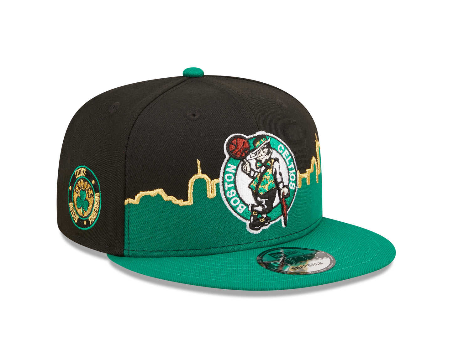 Boston Celtics New Era Tip-Off 9FIFTY Snap Back Hat - Green/Black