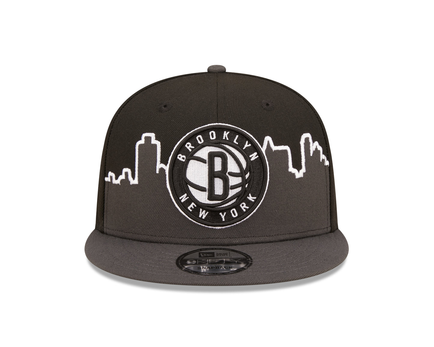 Brooklyn Nets New Era Tip-Off 9FIFTY Snap Back Hat - Gray/Black