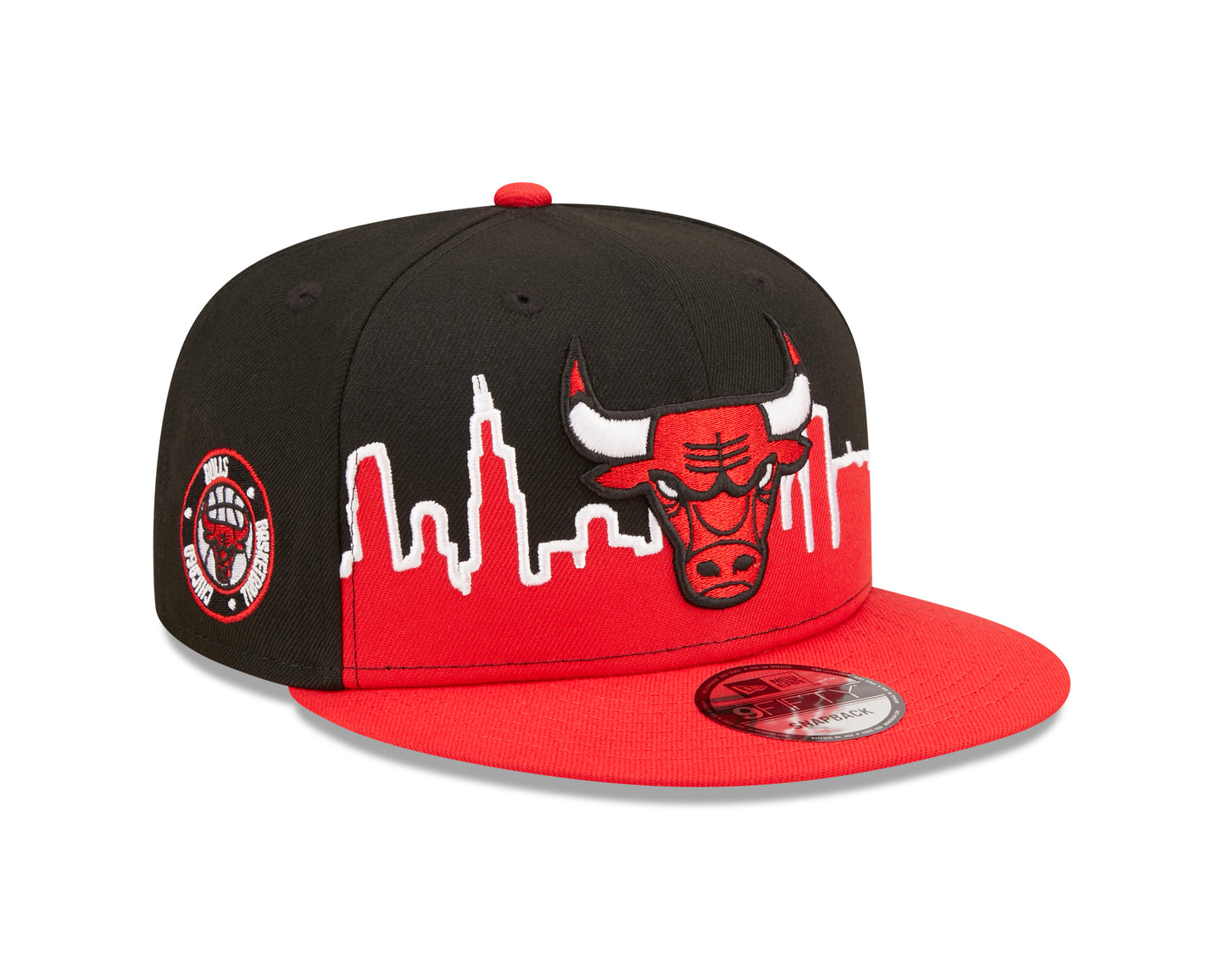 Chicago Bulls New Era Tip-Off 9FIFTY Snap Back Hat - Red/Black