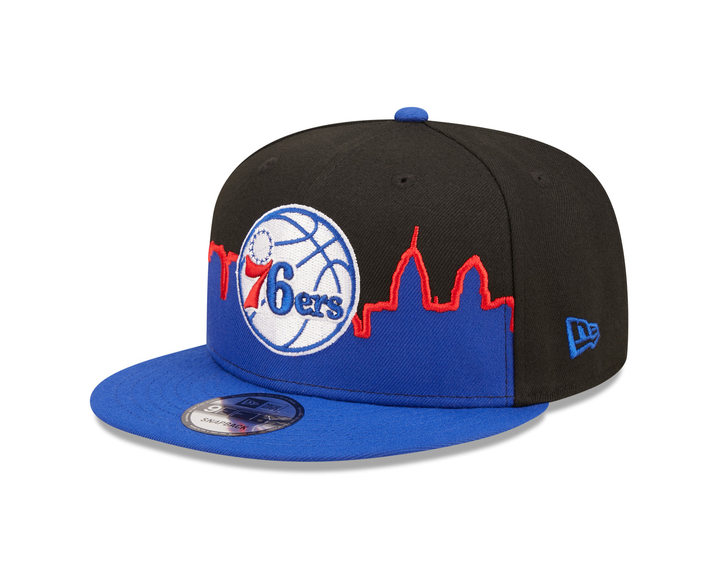 Philadelphia 76ers New Era Tip-Off 9FIFTY Snap Back Hat - Blue/Black