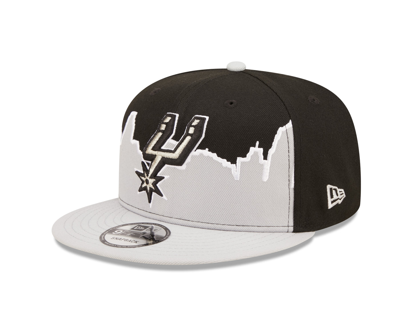 San Antonio Spurs New Era Tip-Off 9FIFTY Snap Back Hat - Gray/Black
