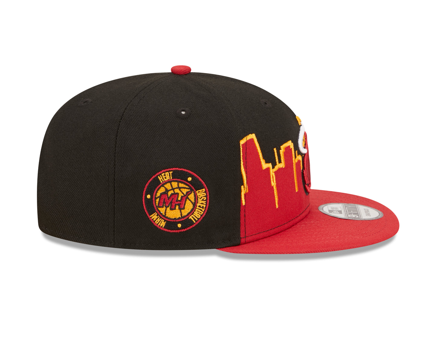 Miami Heat New Era Tip-Off 9FIFTY Snap Back Hat - Burgundy/Black