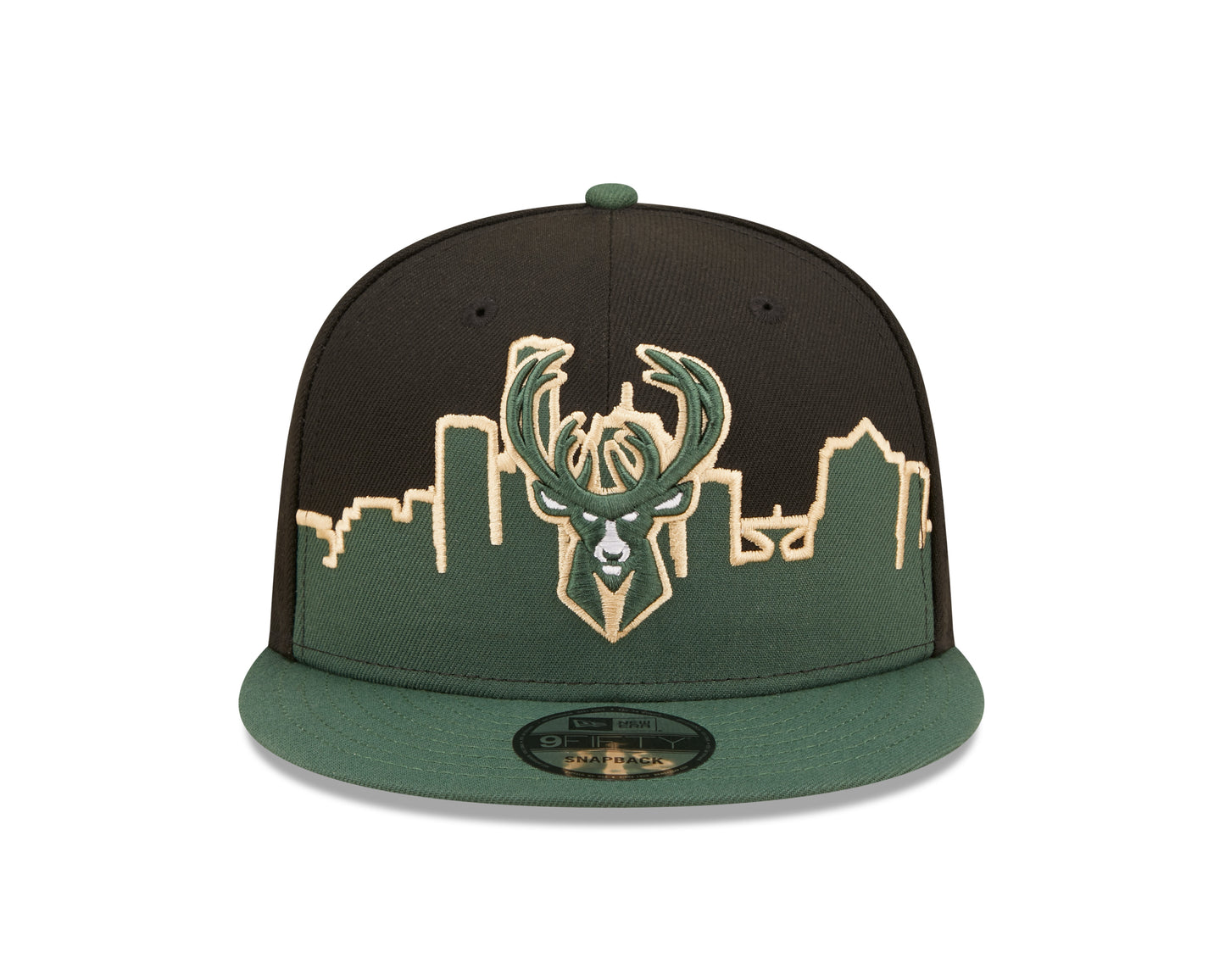 Milwaukee Bucks New Era Tip-Off 9FIFTY Snap Back Hat - Green/Black