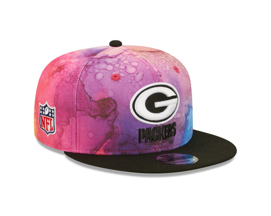 Green Bay Packers New Era Sideline Crucial Catch 9Fifty Hat- Ink Pink