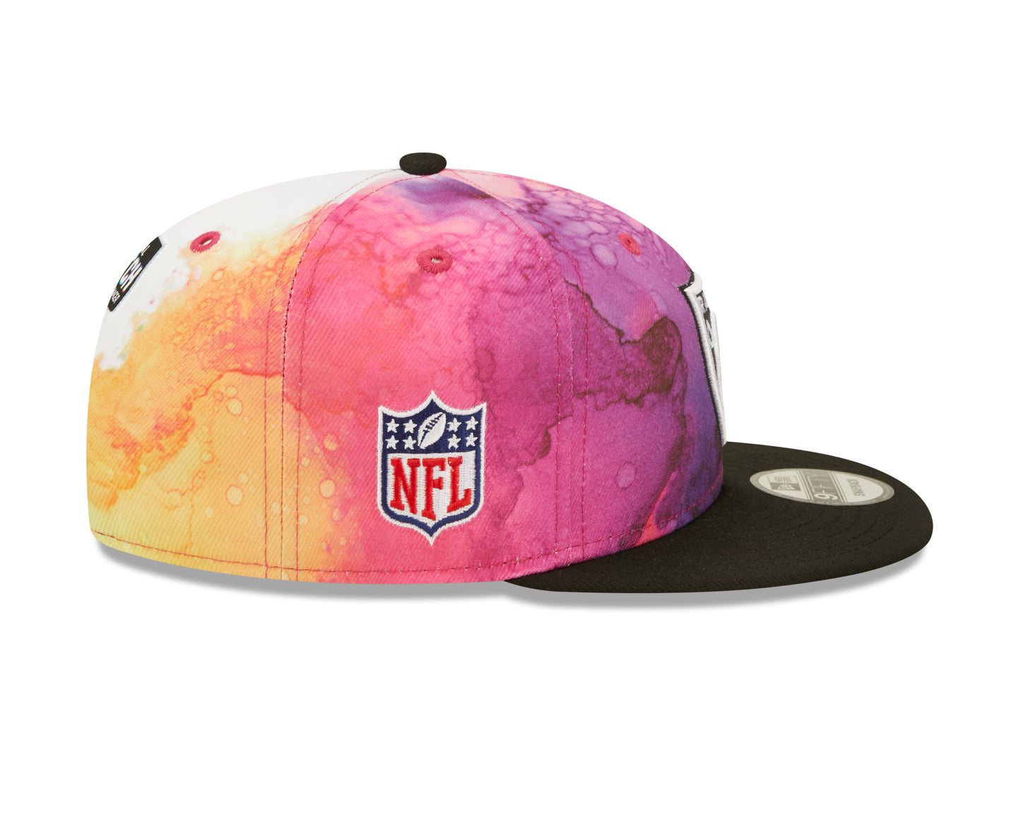 Las Vegas Raiders New Era Sideline Crucial Catch 9Fifty Hat- Ink Pink