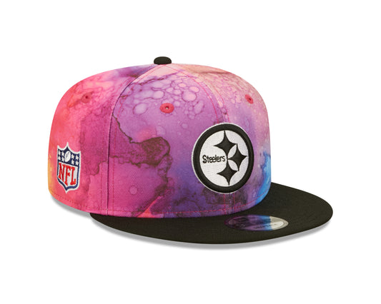 Pittsburgh Steelers New Era Sideline Crucial Catch 9Fifty Hat- Ink Pink