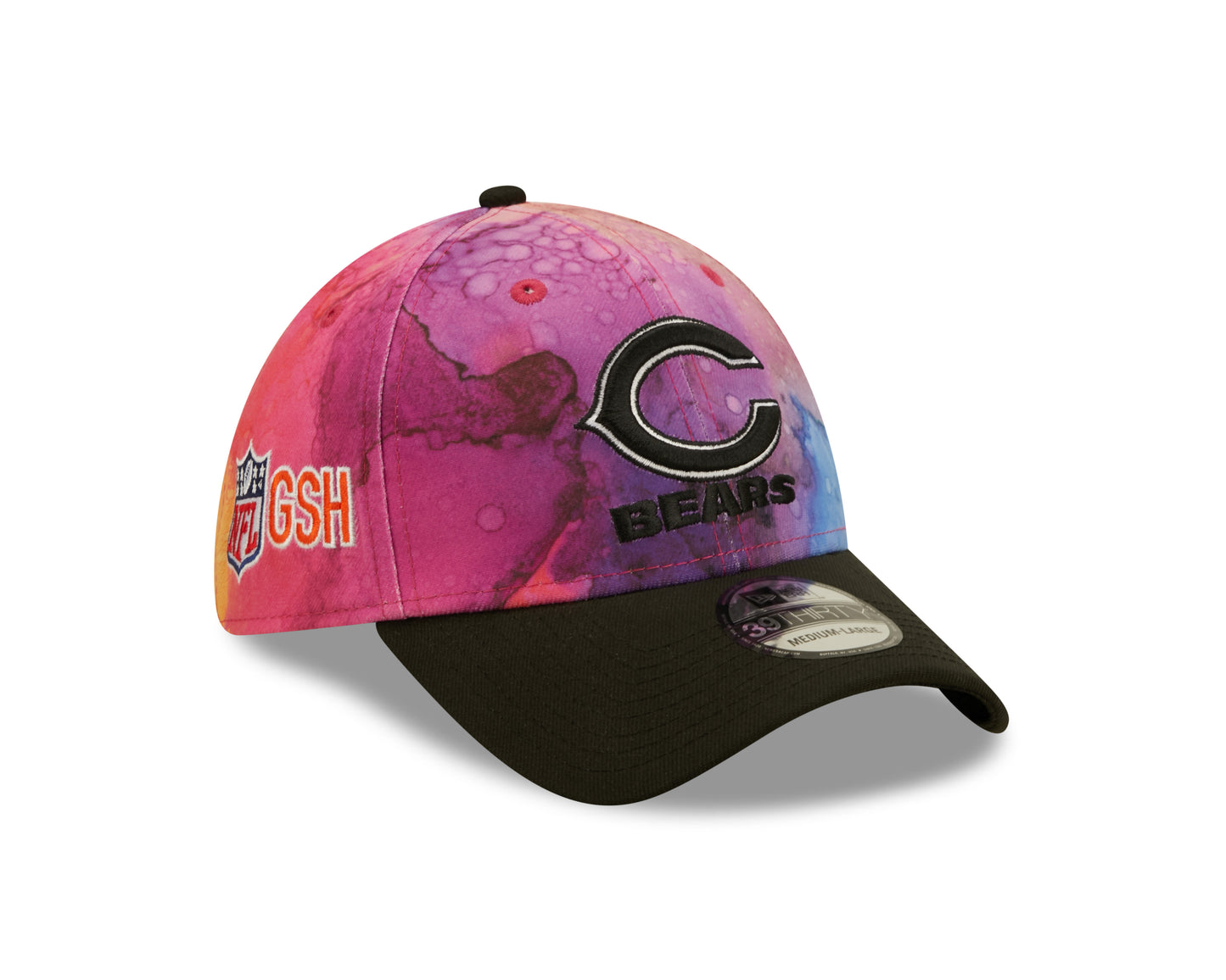 Chicago Bears Era  New Era Sideline Crucial Catch 39Thirty Hat-Ink Pink