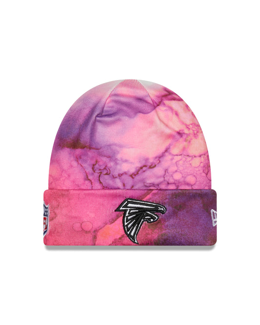 NFL Atlanta Falcons New Era Crucial Catch Knit Hat- Pink Ink