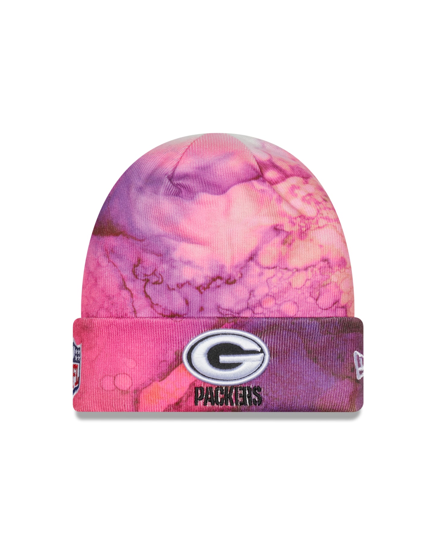 NFL Green Bay Packers New Era Crucial Catch Knit Hat- Pink Ink