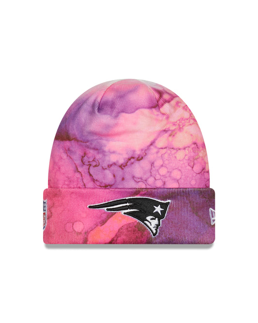 NFL New England Patriots  New Era Crucial Catch Knit Hat- Pink Ink