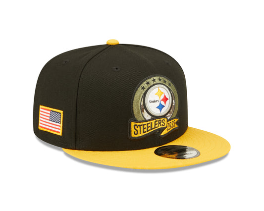 Pittsburgh Steelers New Era 2022 Salute To Service 9Fifty Adjustable Hat