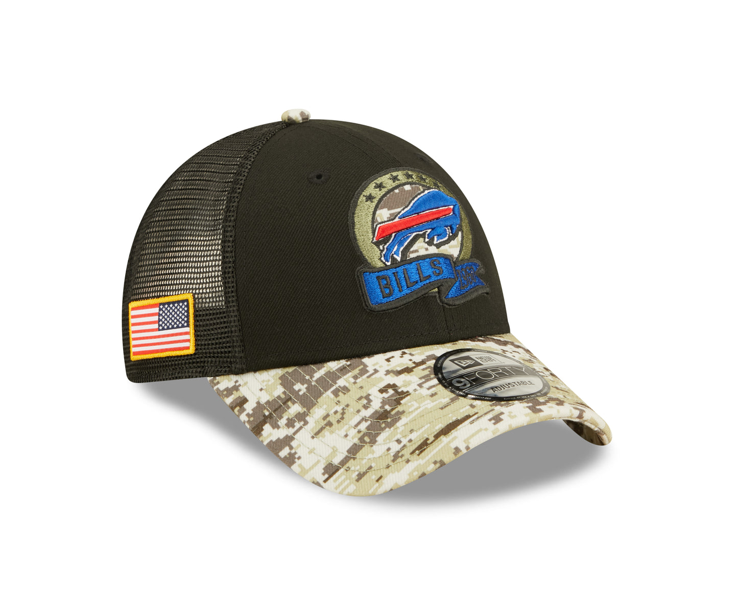 Buffalo Bills New Era 2022 Salute To Service 9Forty Adjustable Hat