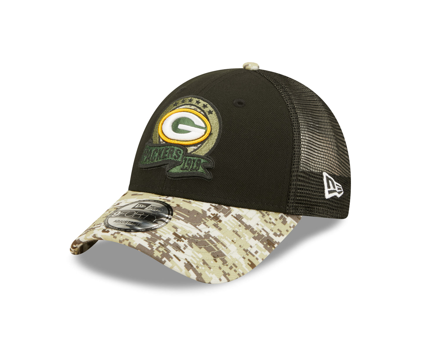 Green Bay Packers New Era 2022 Salute To Service 9Forty Adjustable Hat