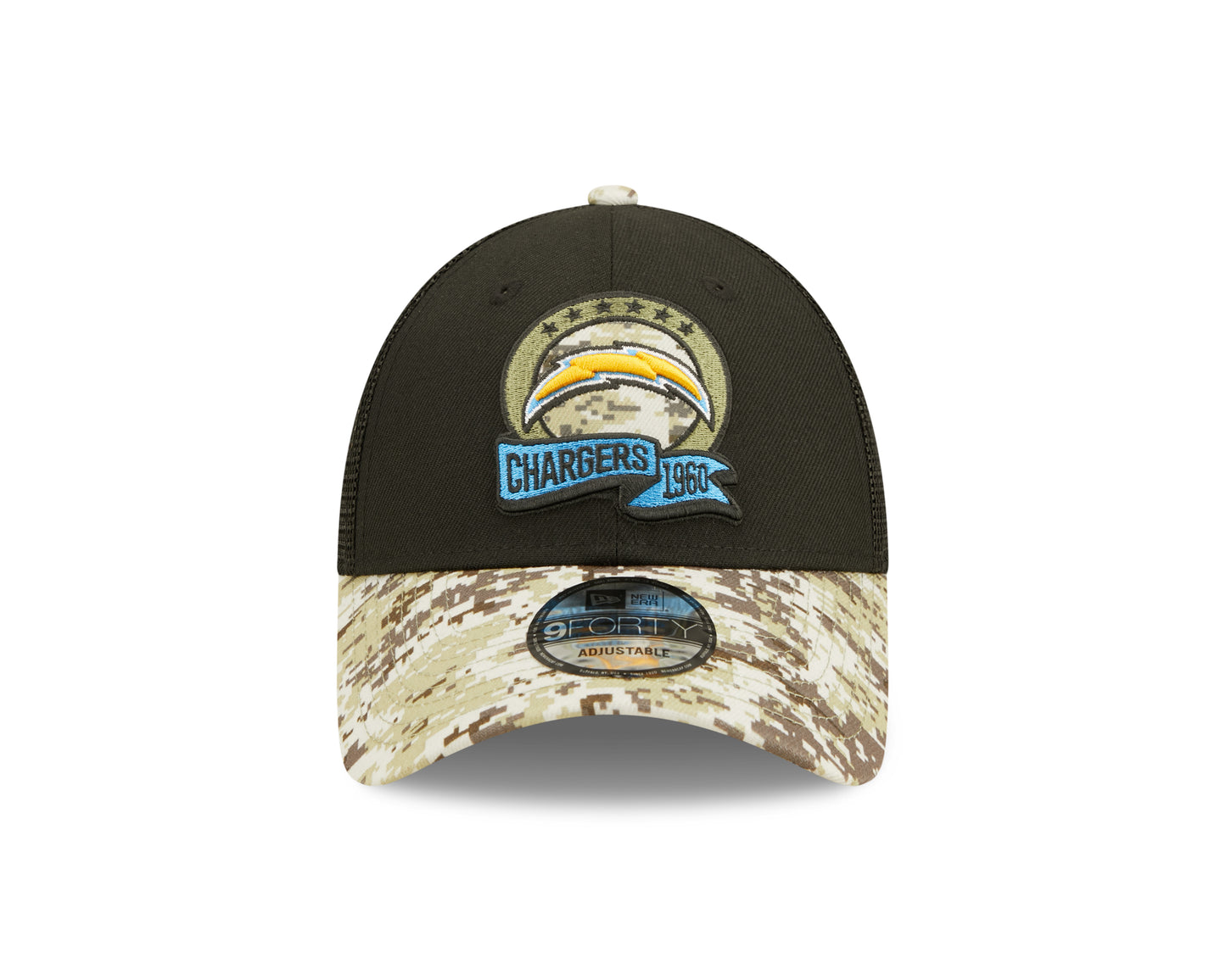 Los Angeles Chargers New Era 2022 Salute To Service 9Forty Adjustable Hat