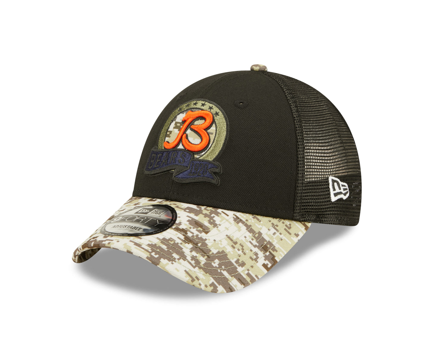 Chicago Bears New Era 2022 Salute To Service 9Forty Adjustable Hat