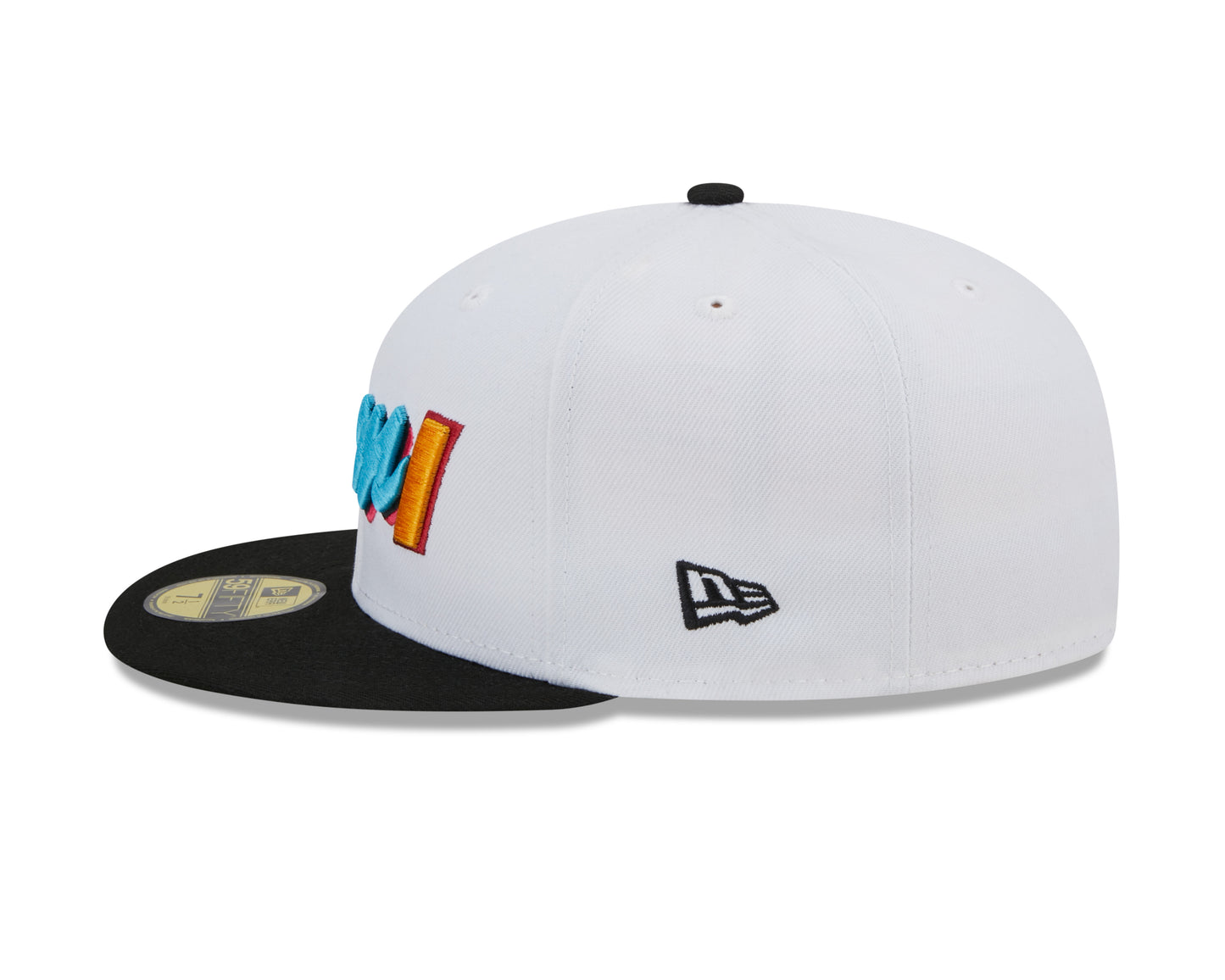 Miami Heat New Era City Edition 59FIFTY Fitted Hat - White