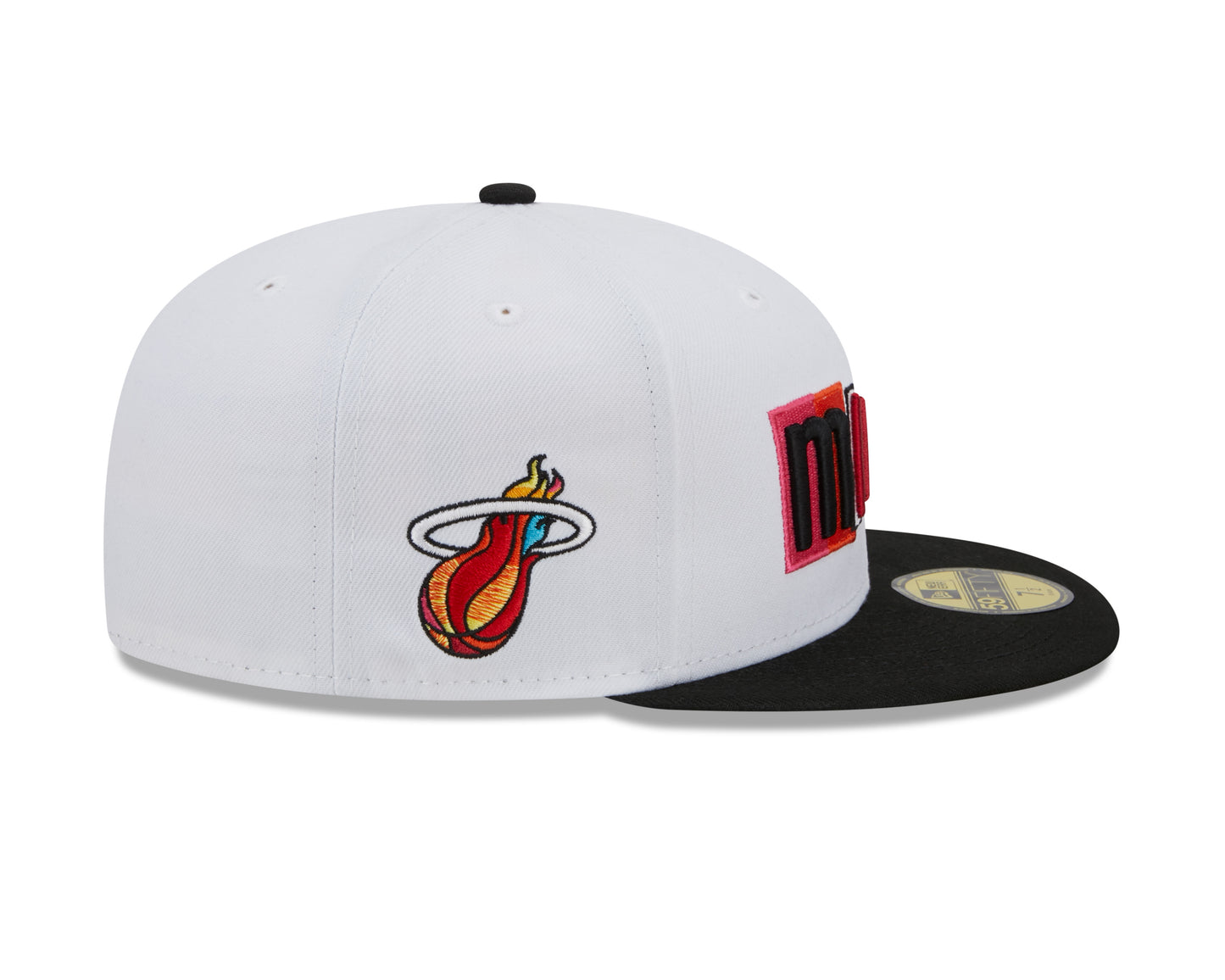 Miami Heat New Era City Edition 59FIFTY Fitted Hat - White