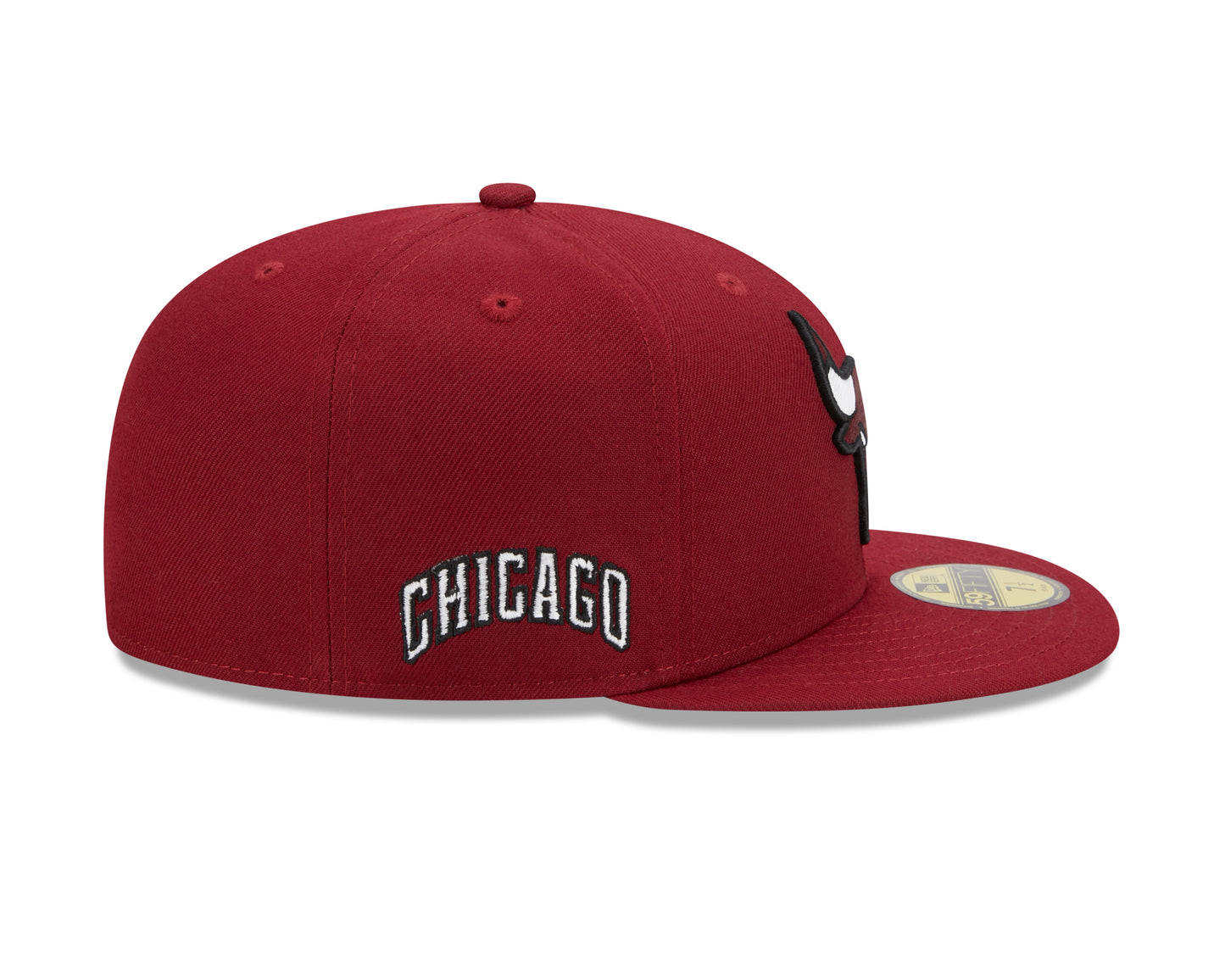Chicago Bulls New Era Alternate City Edition 59FIFTY Fitted Hat - Dark Red