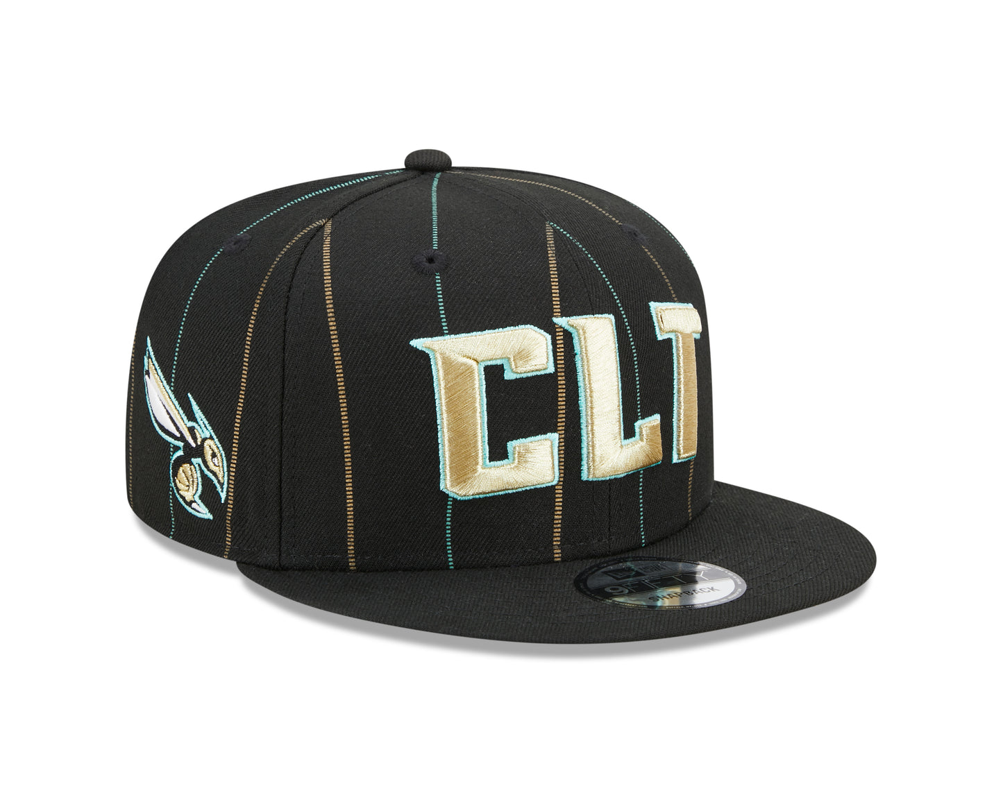 Charlotte Hornets New Era City Edition 9FIFTY Snap Back Hat - Black