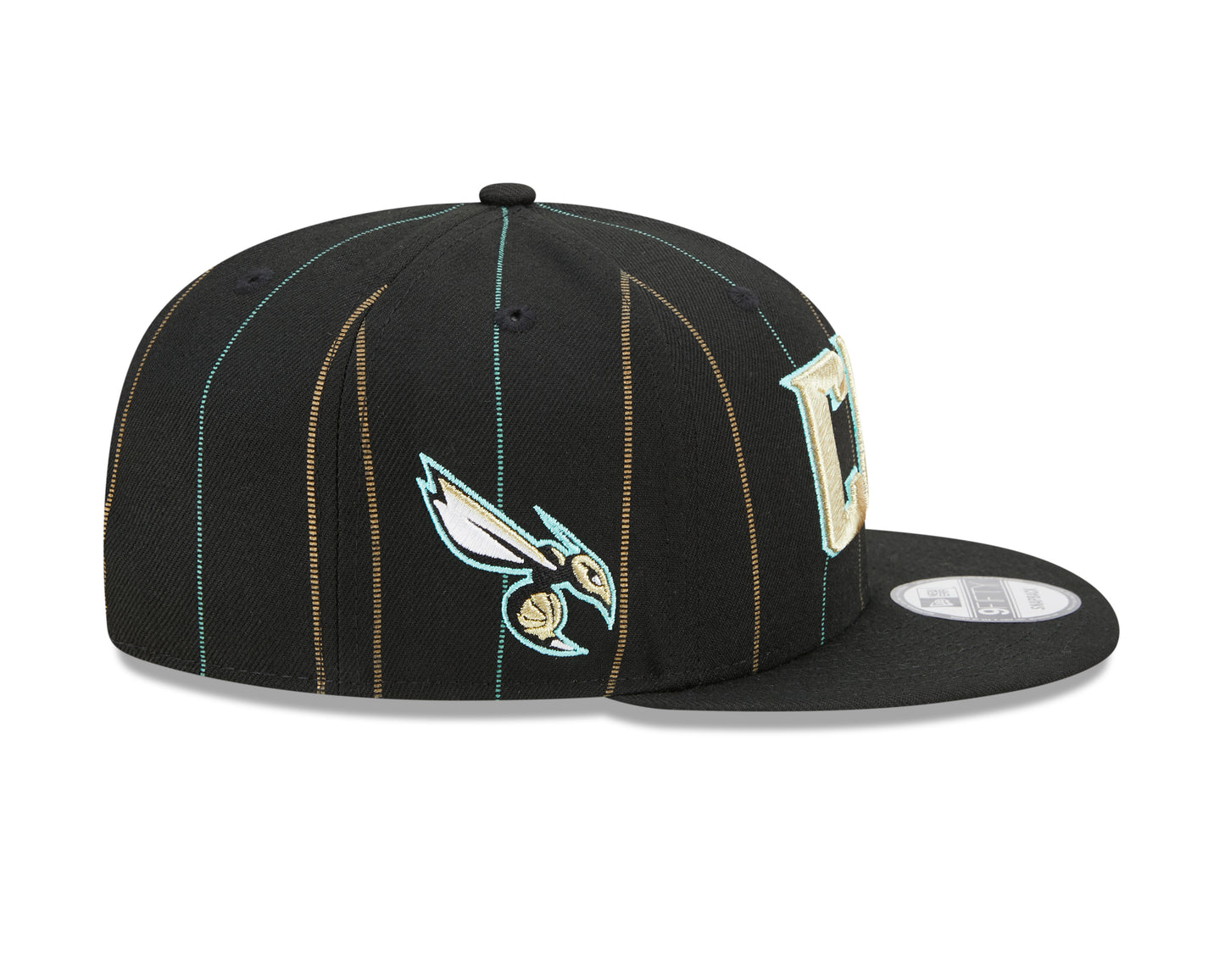 Charlotte Hornets New Era City Edition 9FIFTY Snap Back Hat - Black