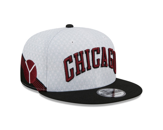 Chicago Bulls New Era City Edition 9FIFTY Snap Back Hat - White