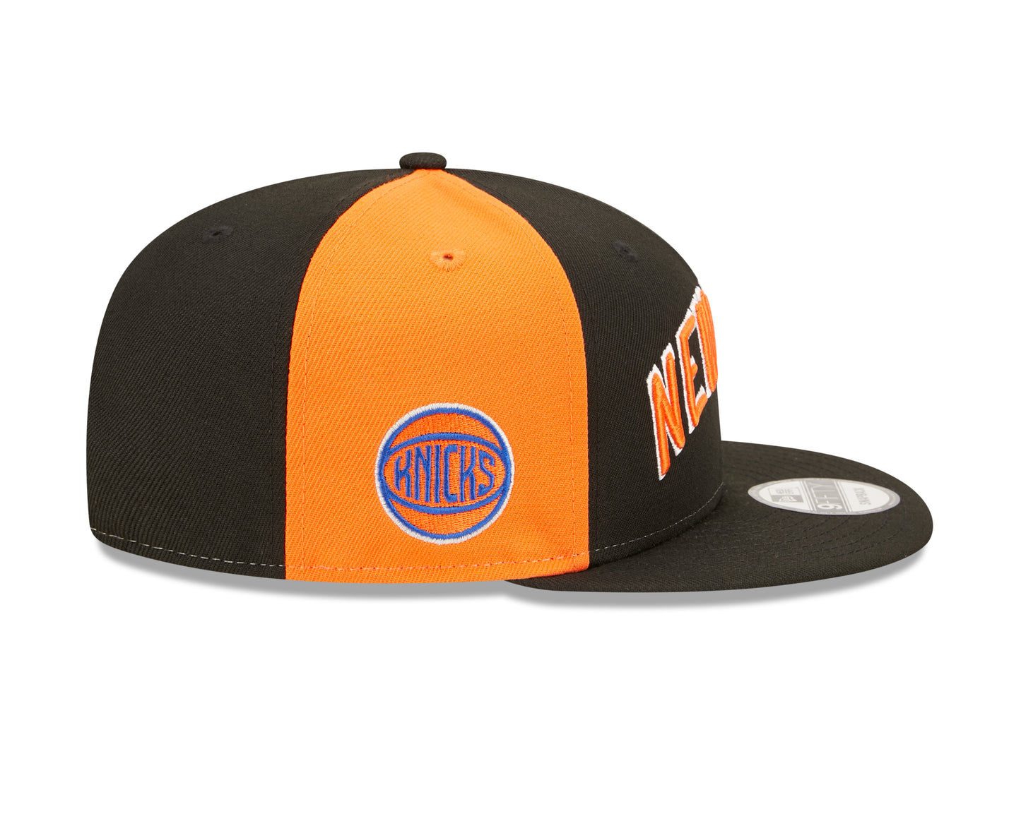 New York Knicks New Era City Edition 9FIFTY Snap Back Hat - Black/Orange