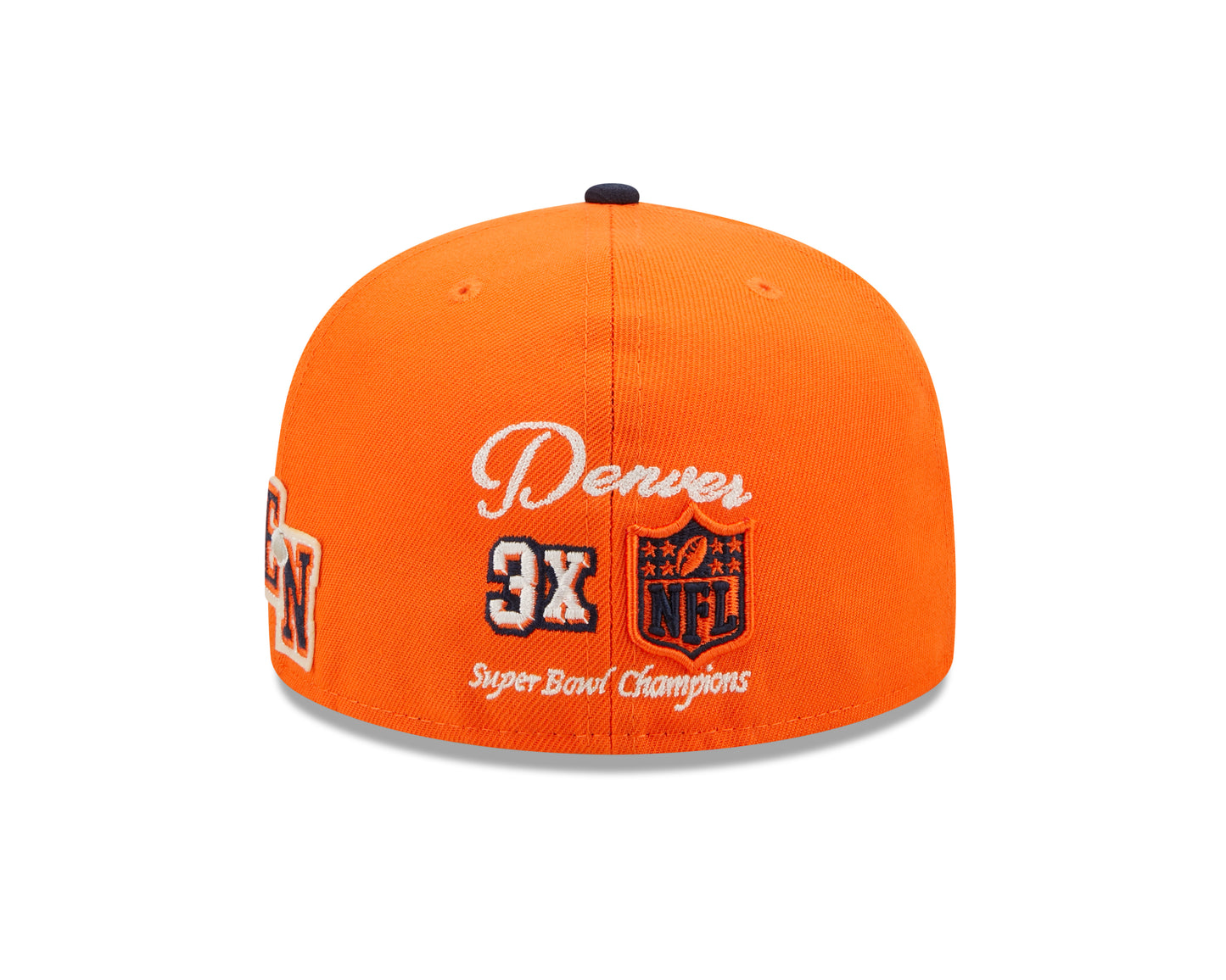 Denver Broncos New Era Super Bowl Series Letterman 59FIFTY Fitted Hat - Orange