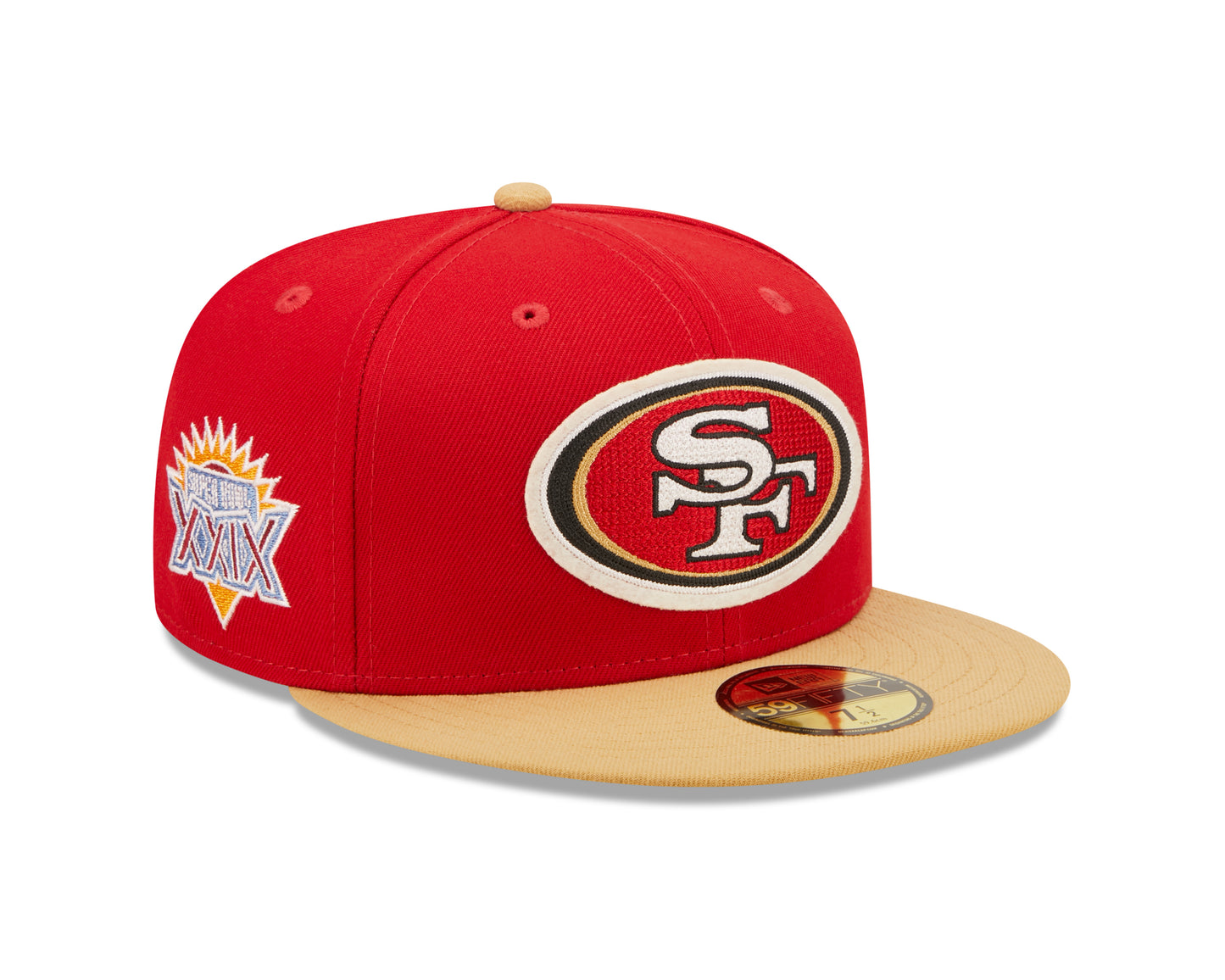 San Francisco 49ers New Era Super Bowl Series Letterman 59FIFTY Fitted Hat - Red