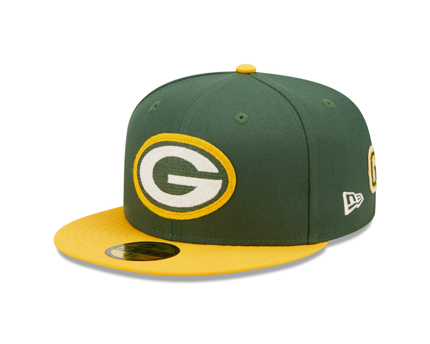 Green Bay Packers New Era Super Bowl Series Letterman 59FIFTY Fitted Hat - Green