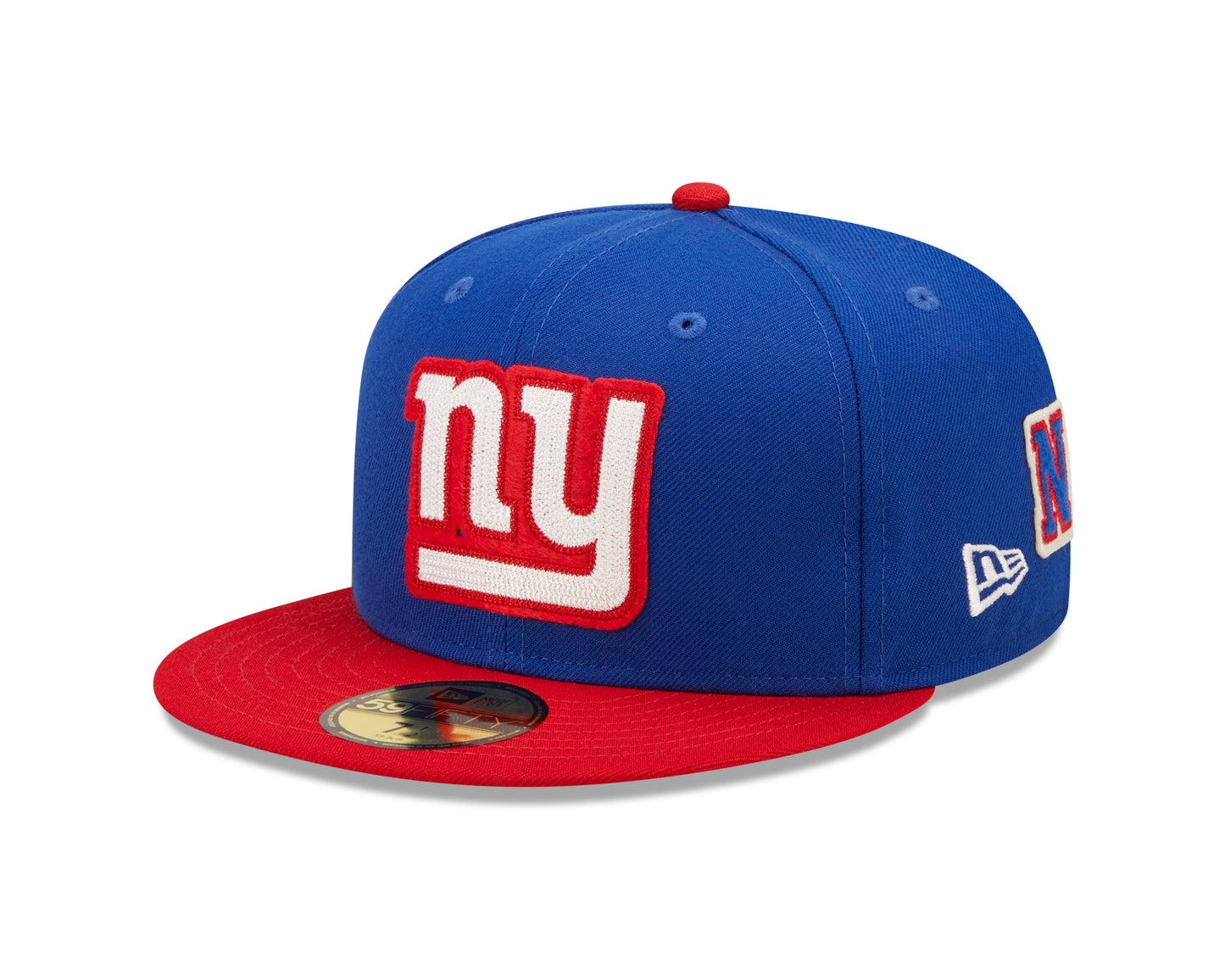 New York Giants New Era Super Bowl Series Letterman 59FIFTY Fitted Hat - Blue