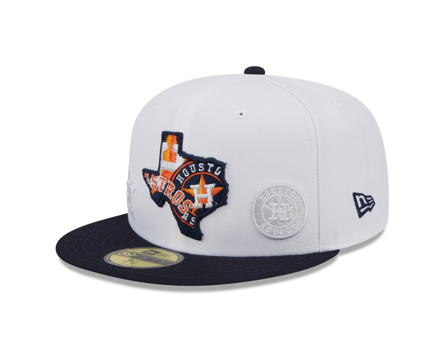 Houston Astros New Era State 59FIFTY Fitted Hat - White