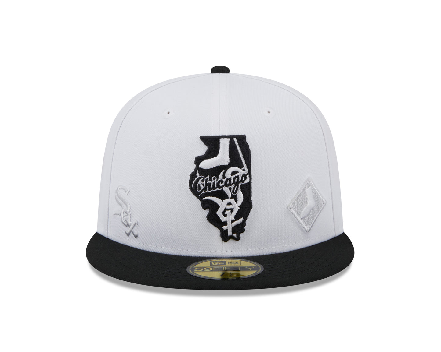 Chicago White Sox New Era State 59FIFTY Fitted Hat - White