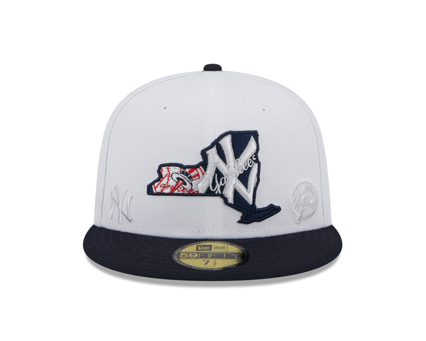 New York Yankees New Era State 59FIFTY Fitted Hat - White