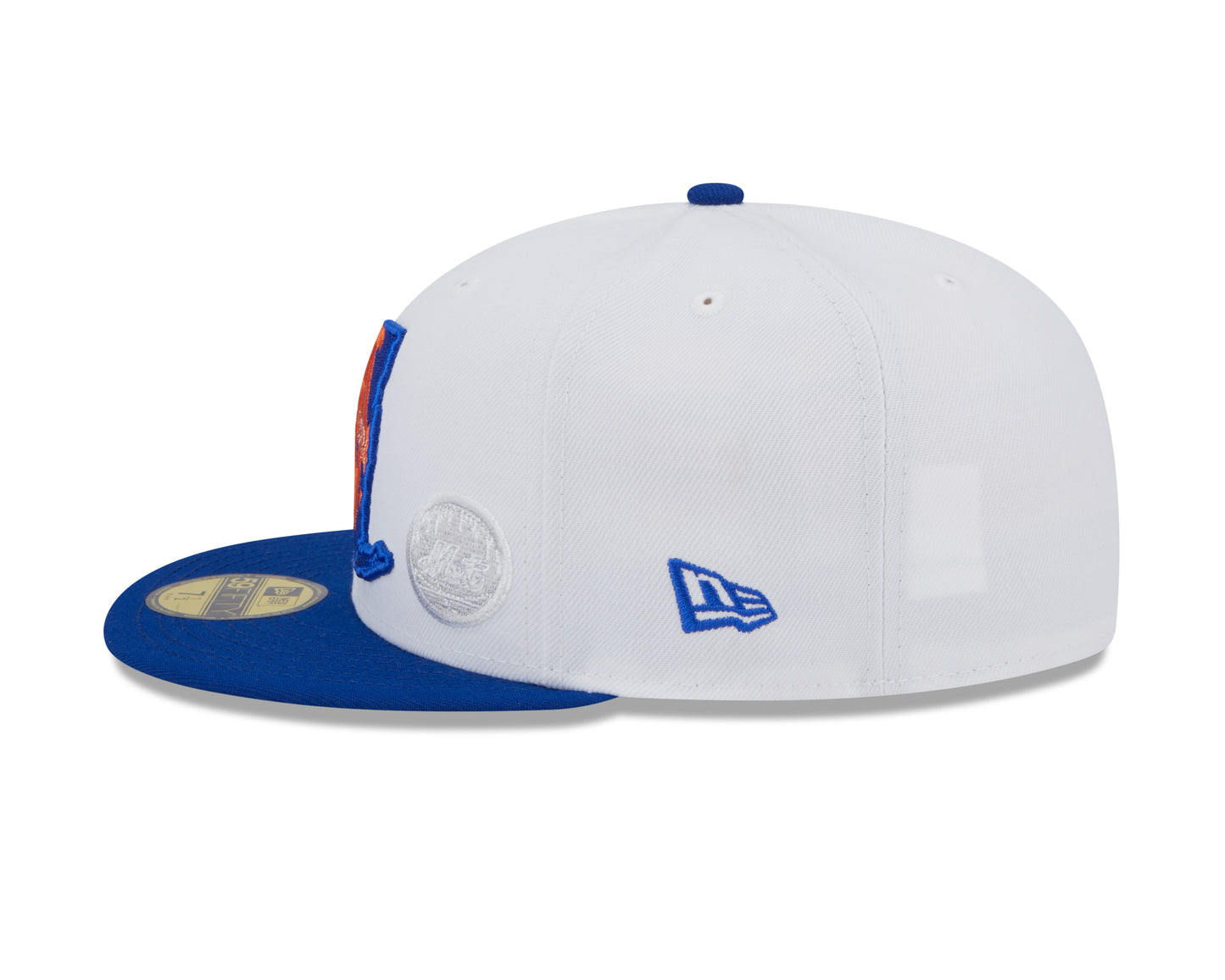 New York Mets New Era State 59FIFTY Fitted Hat - White
