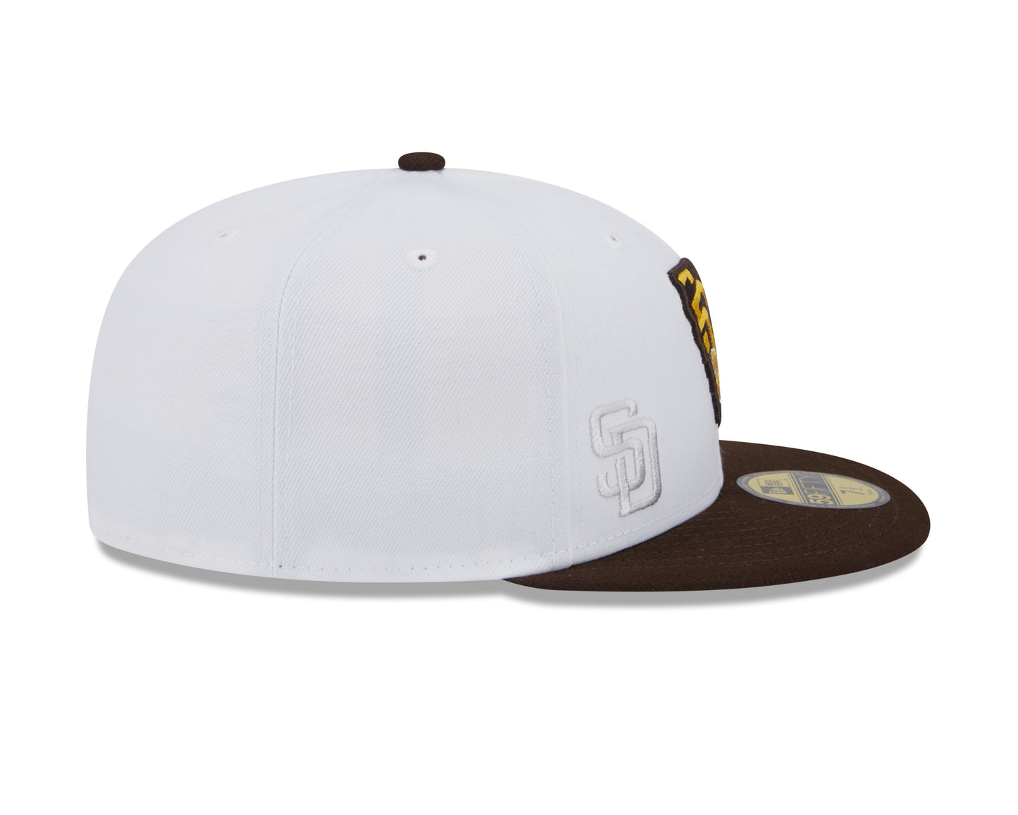 San Diego Padres New Era State 59FIFTY Fitted Hat - White