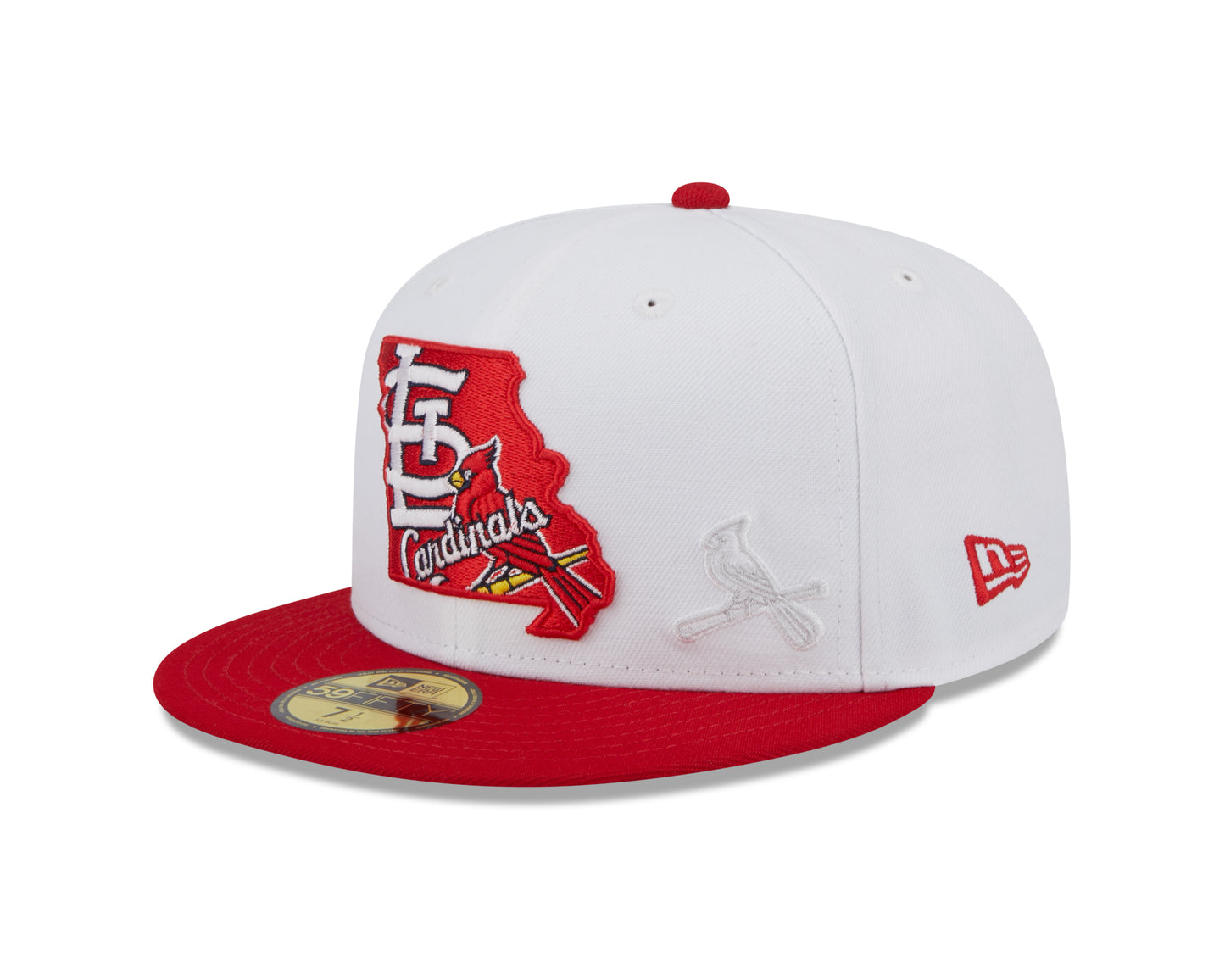 St. Louis Cardinals New Era State 59FIFTY Fitted Hat - White