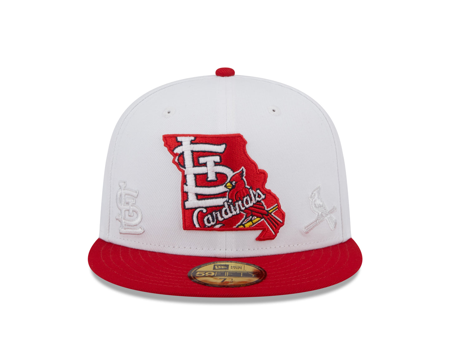 St. Louis Cardinals New Era State 59FIFTY Fitted Hat - White