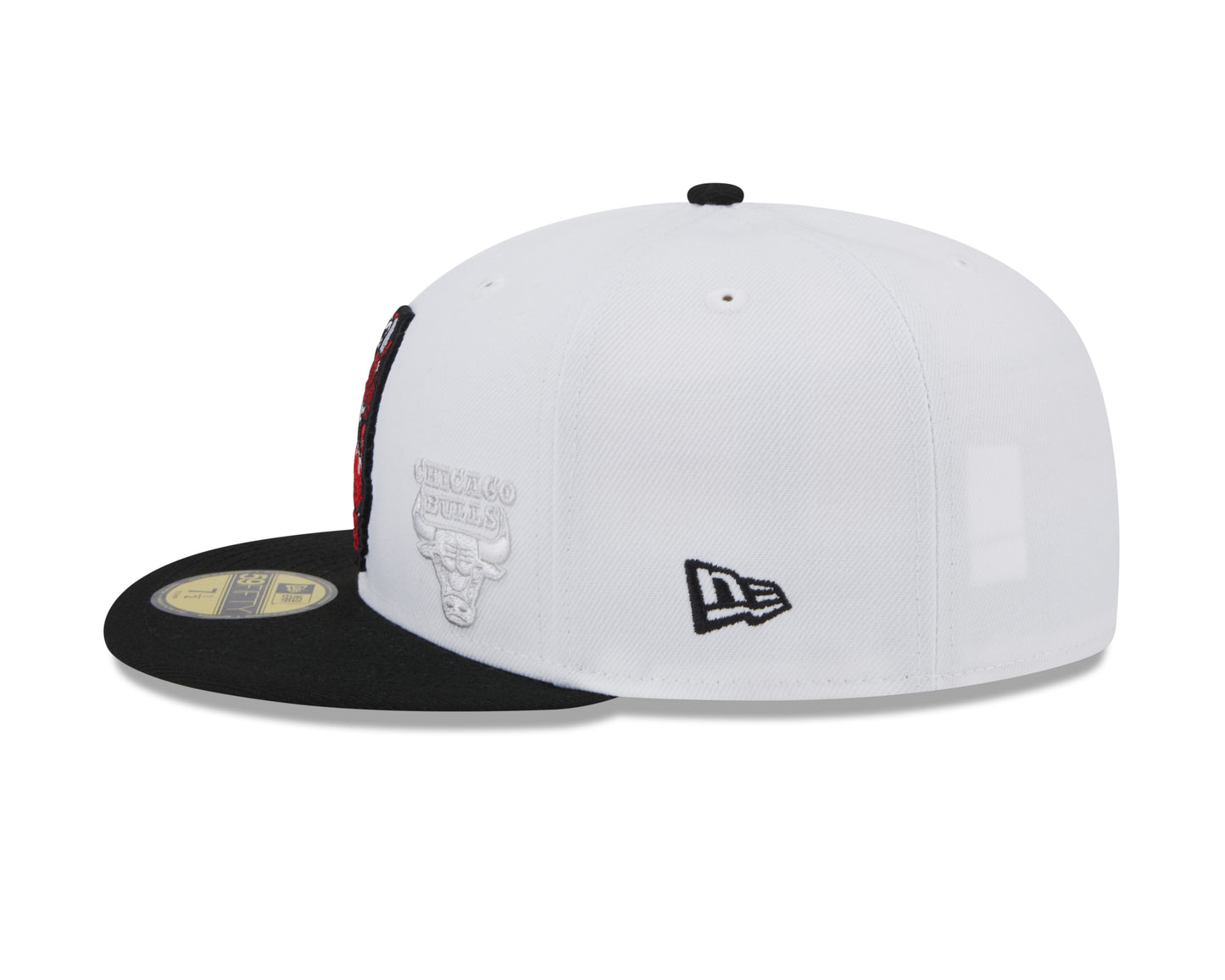 Chicago Bulls NBA New Era State 59FIFTY Fitted Hat - White