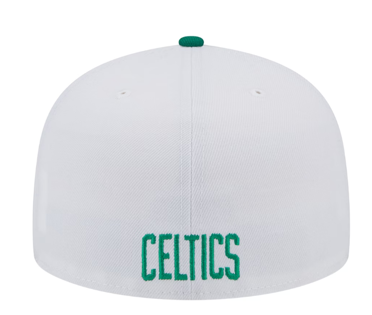 Boston Celtics NBA New Era State 59FIFTY Fitted Hat - White