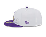 Los Angeles Lakers NBA New Era State 59FIFTY Fitted Hat - White