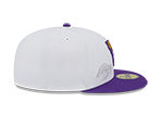 Los Angeles Lakers NBA New Era State 59FIFTY Fitted Hat - White