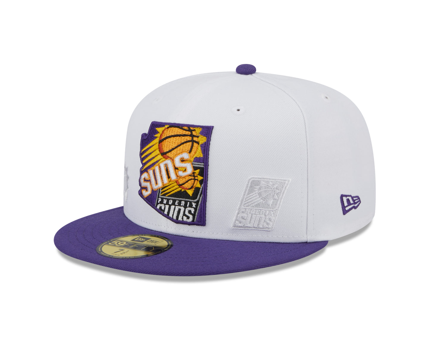 Phoenix Suns NBA New Era State 59FIFTY Fitted Hat - White