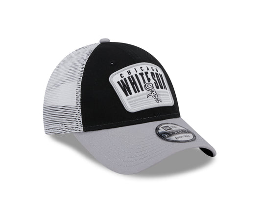 Chicago White Sox New Era Logo Patch Trucker 9FORTY Snapback Hat