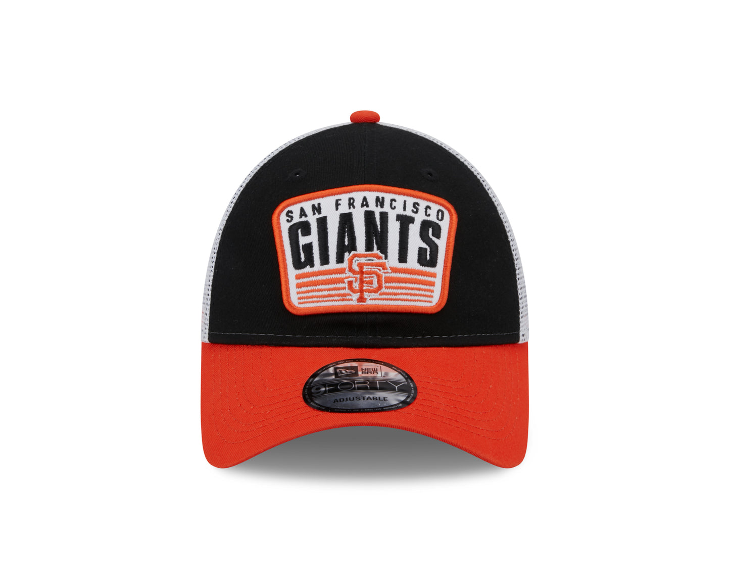 San Francisco Giants New Era Logo Patch Trucker 9FORTY Snapback Hat