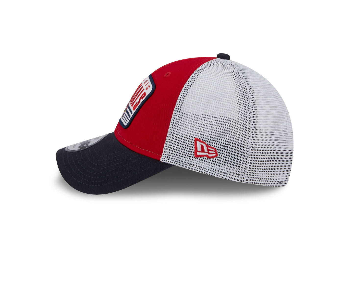 St. Louis Cardinals New Era Logo Patch Trucker 9FORTY Snapback Hat